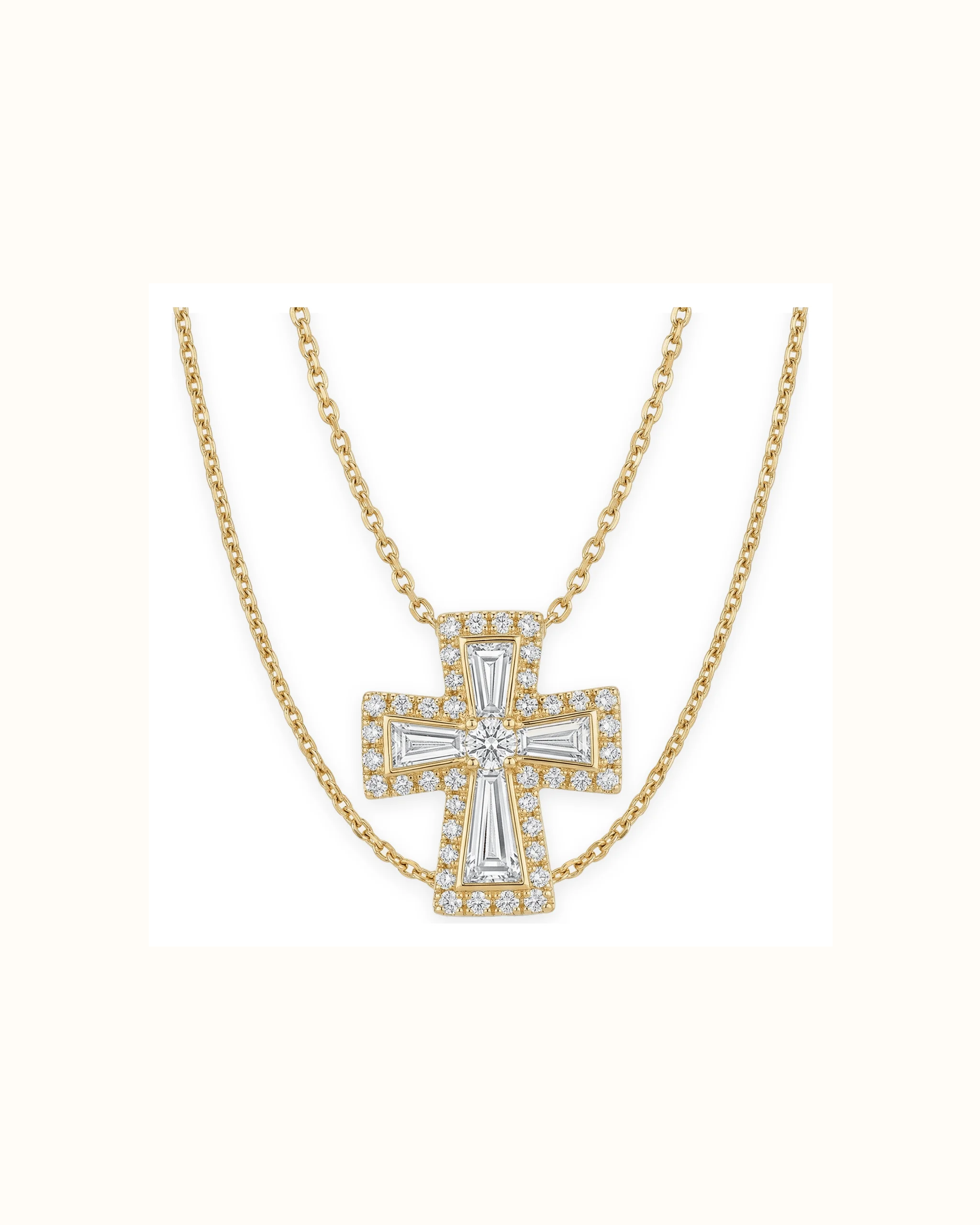 Emerald Cut Lab-Grown Diamond Pendant in 18K Gold