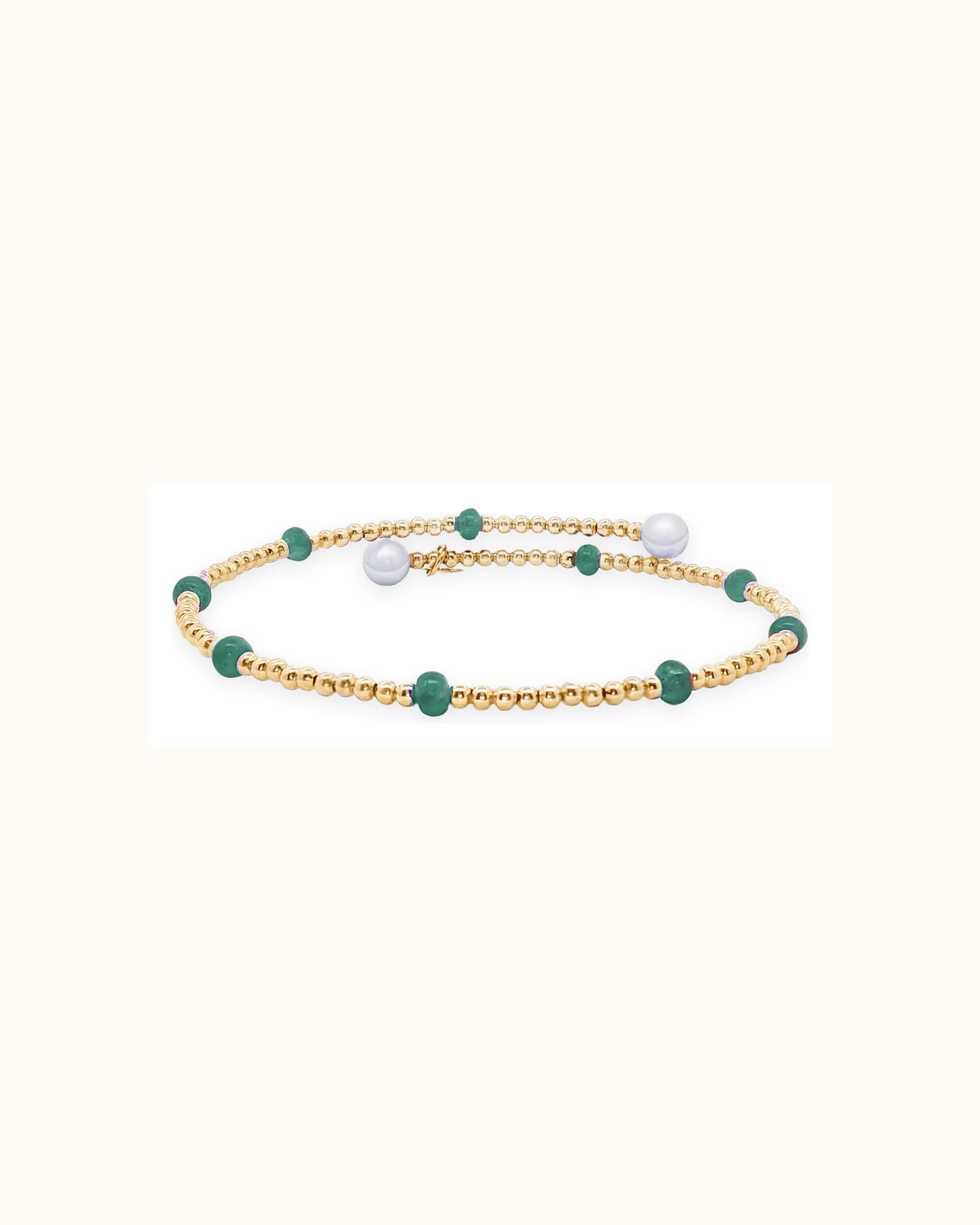 Pearl Wrap Bracelet in 14K Gold
