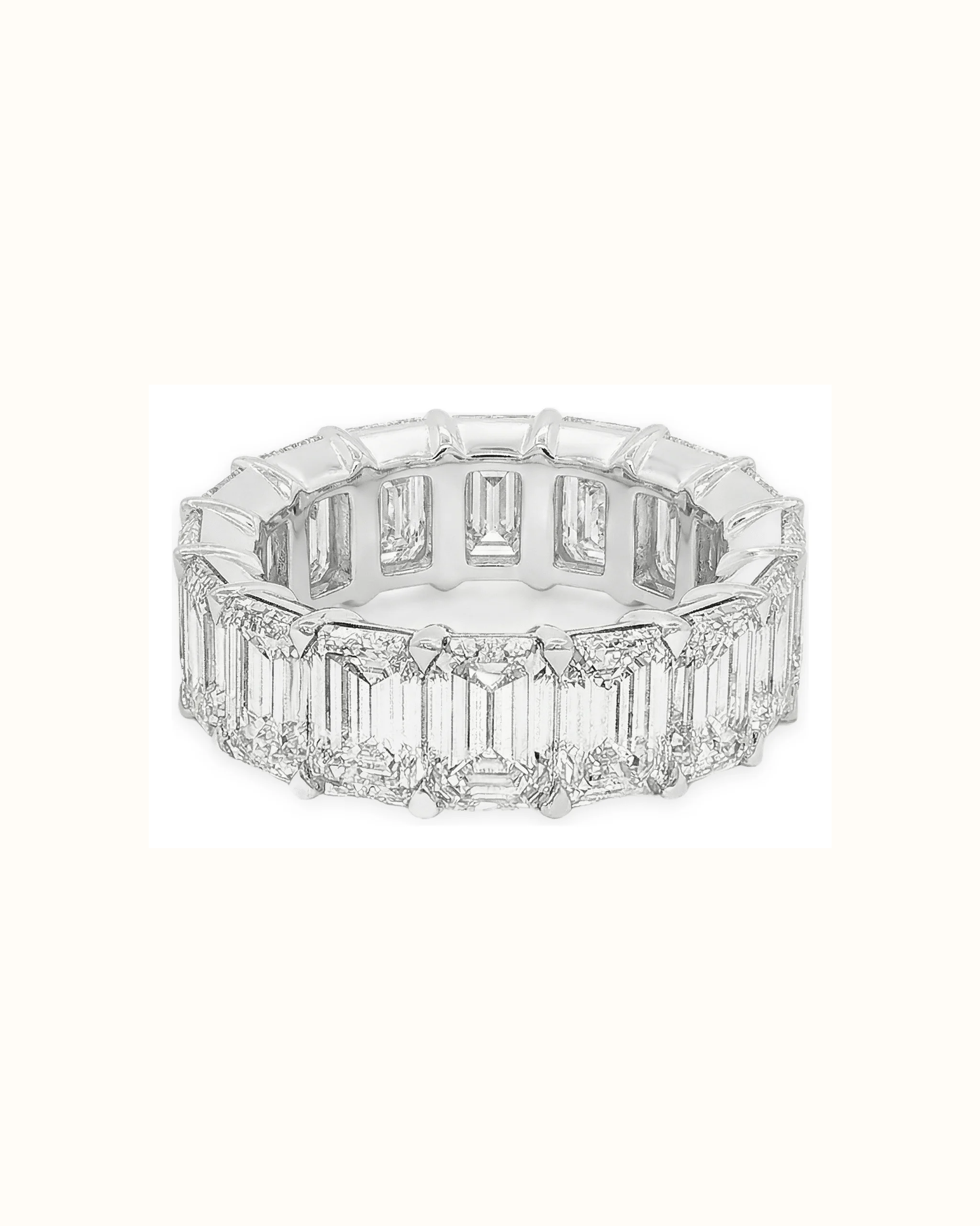 Emerald Cut Lab-Grown Diamond Ring in 18K Gold