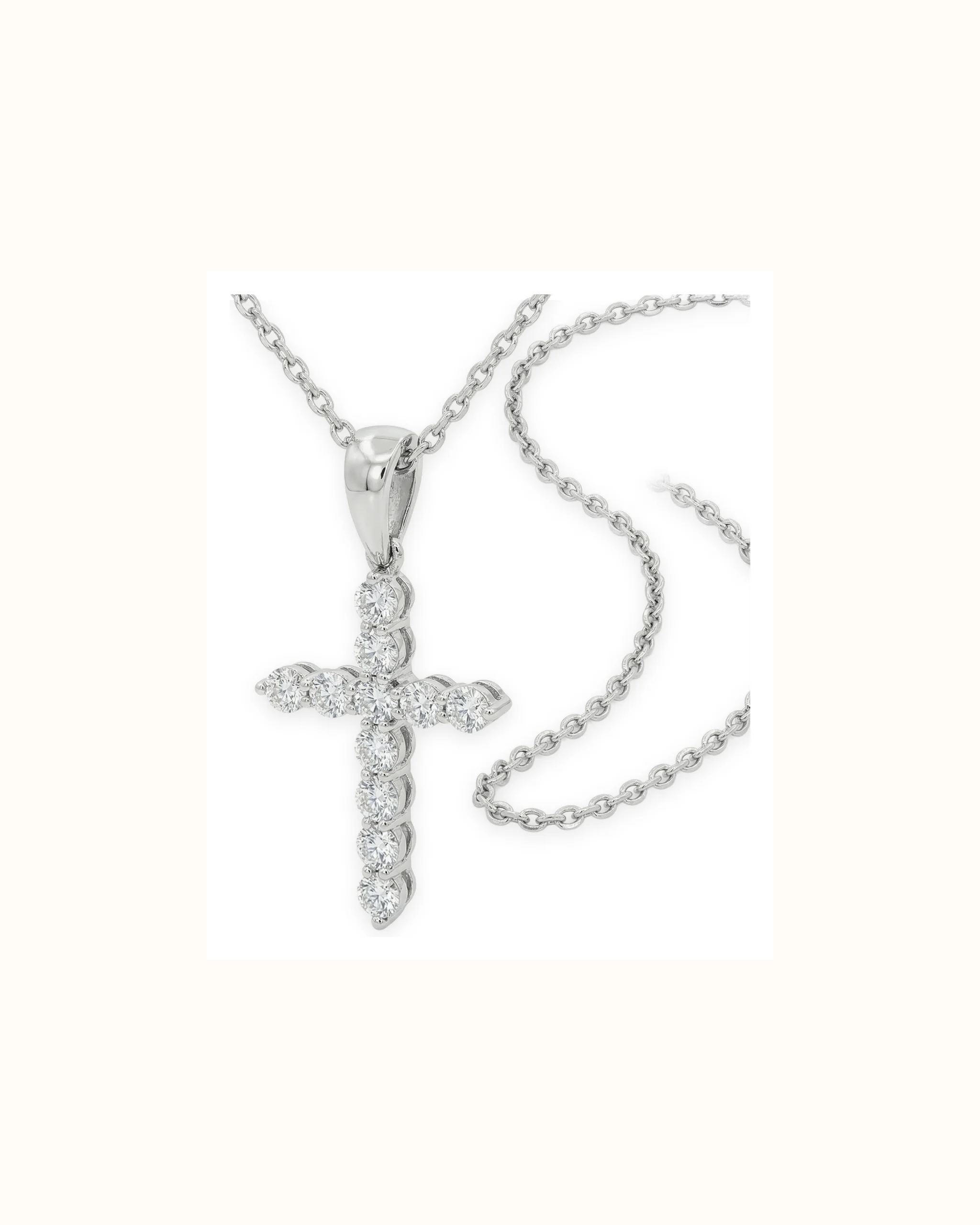 Round Lab-Grown Diamond Pendant in 14K Gold