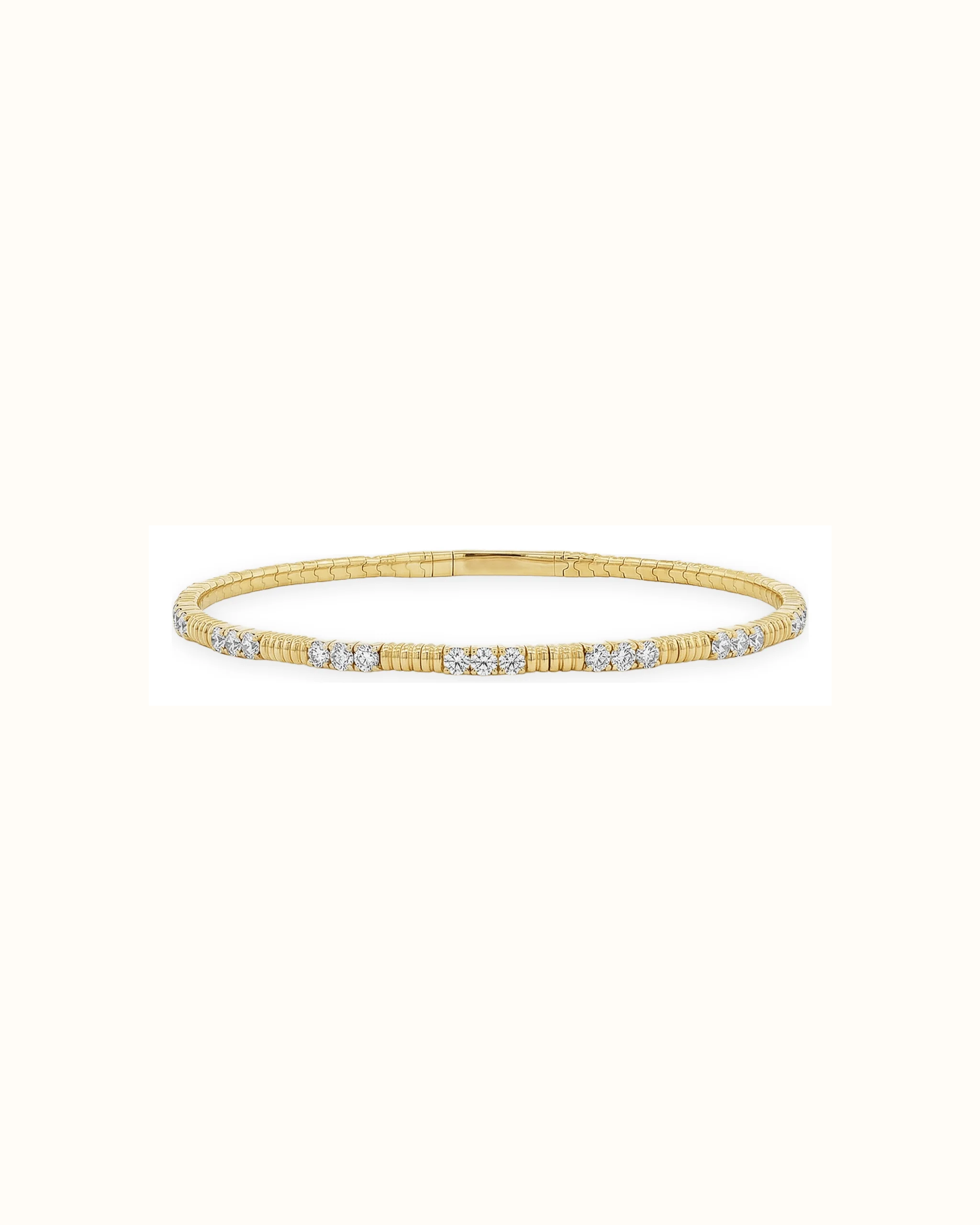 Round Lab-Grown Diamond Eternity Bracelet in 14K Gold