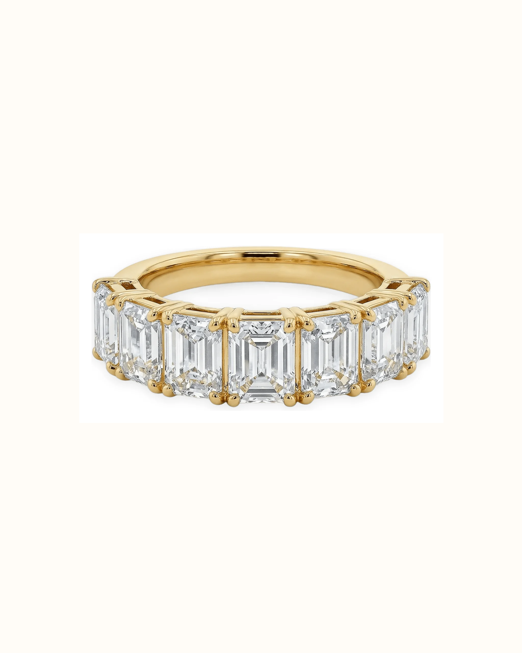 Emerald Cut East West Ring in 18K Gold