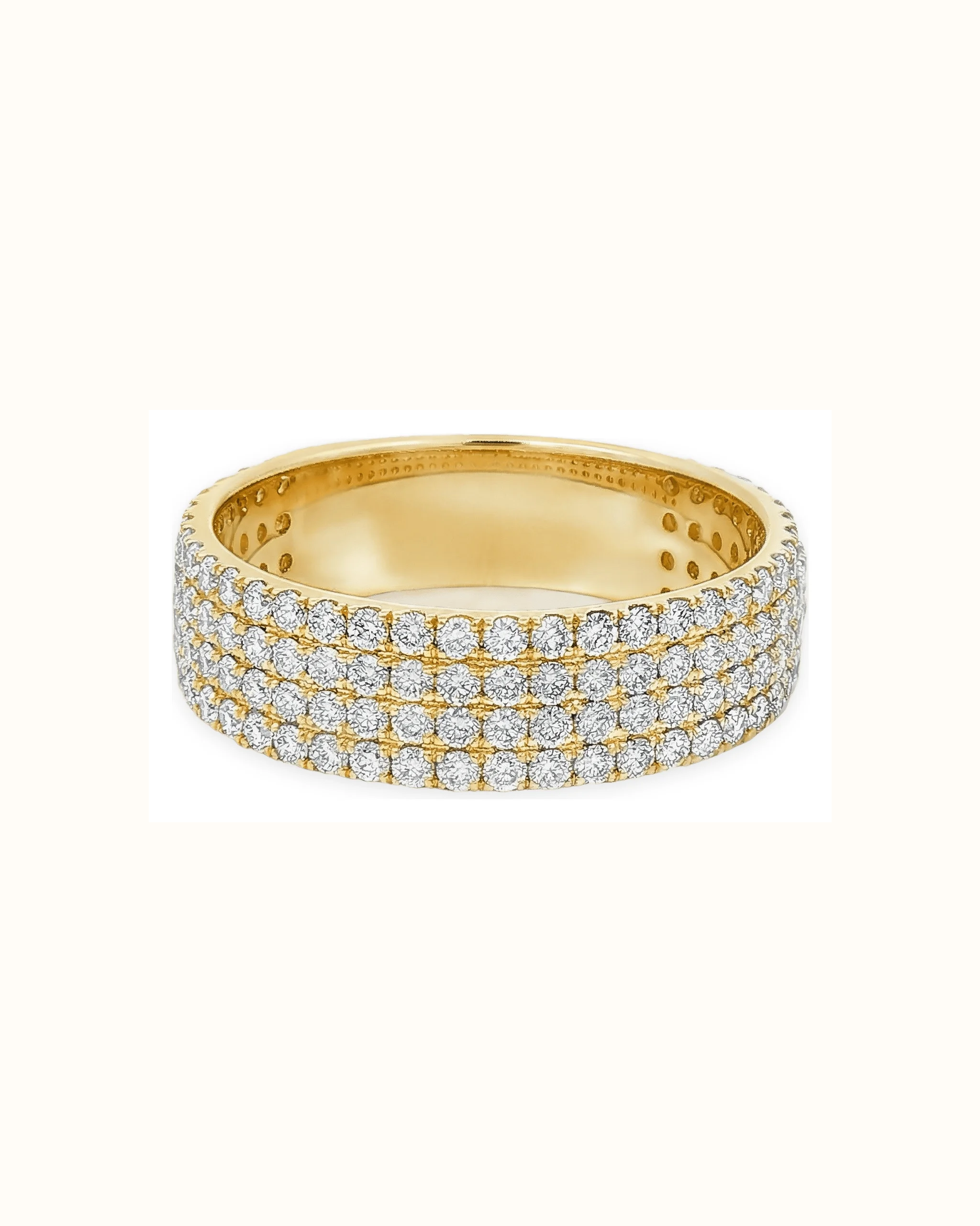 Classic Anniversary Ring in 18K Gold Band