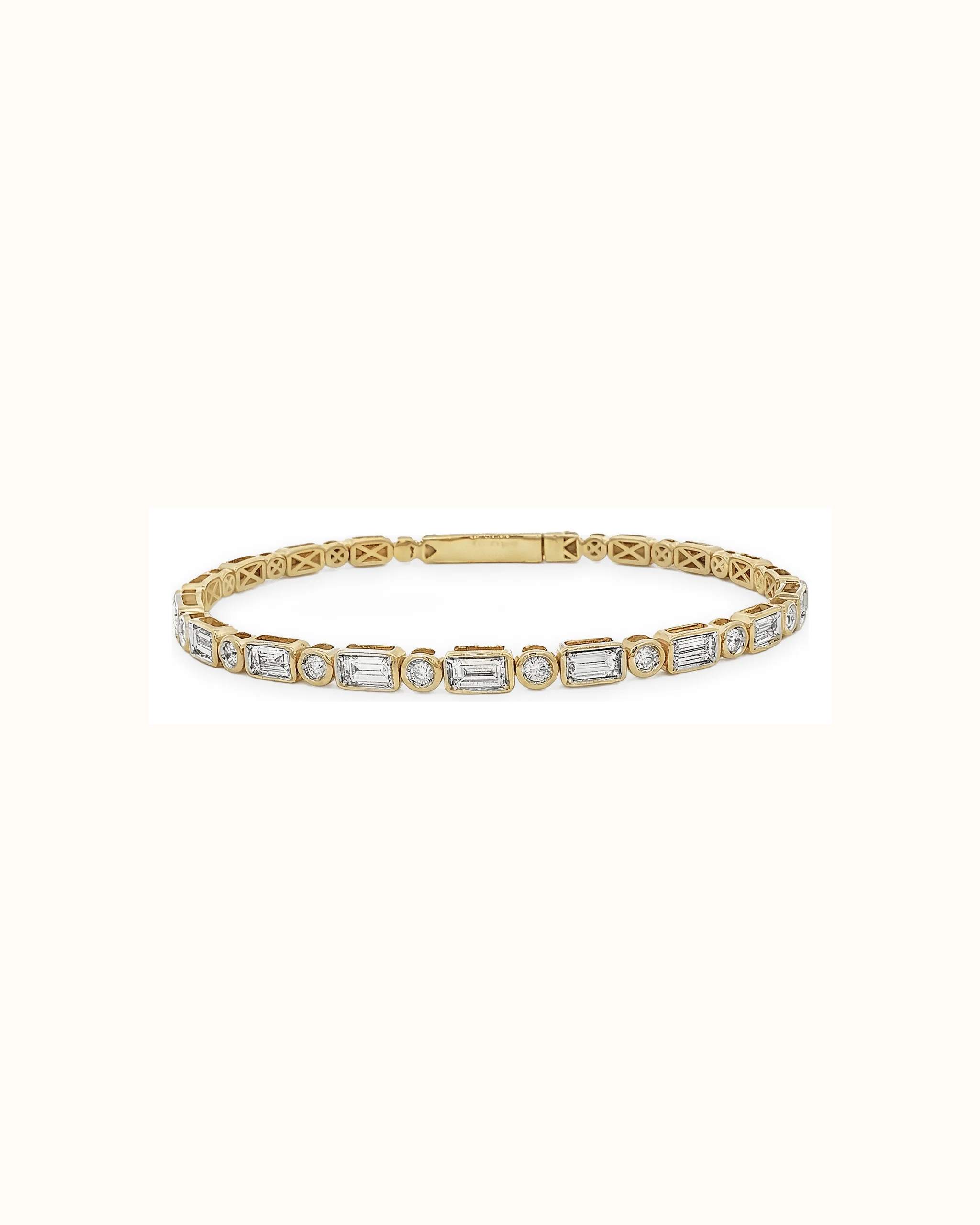 Lab-Grown Diamond Flex Bangle Bracelet in 14K Gold