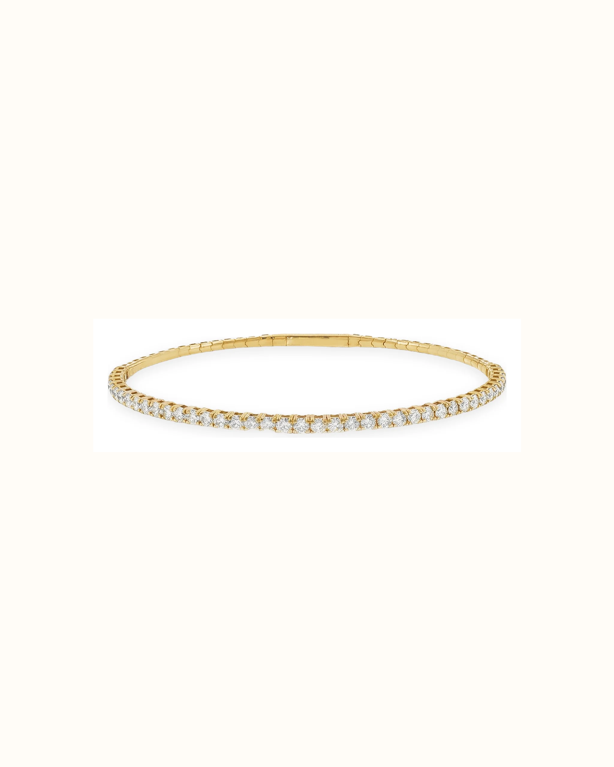 Lab-Grown Diamond Pavé Tennis Bracelet in 18K Gold