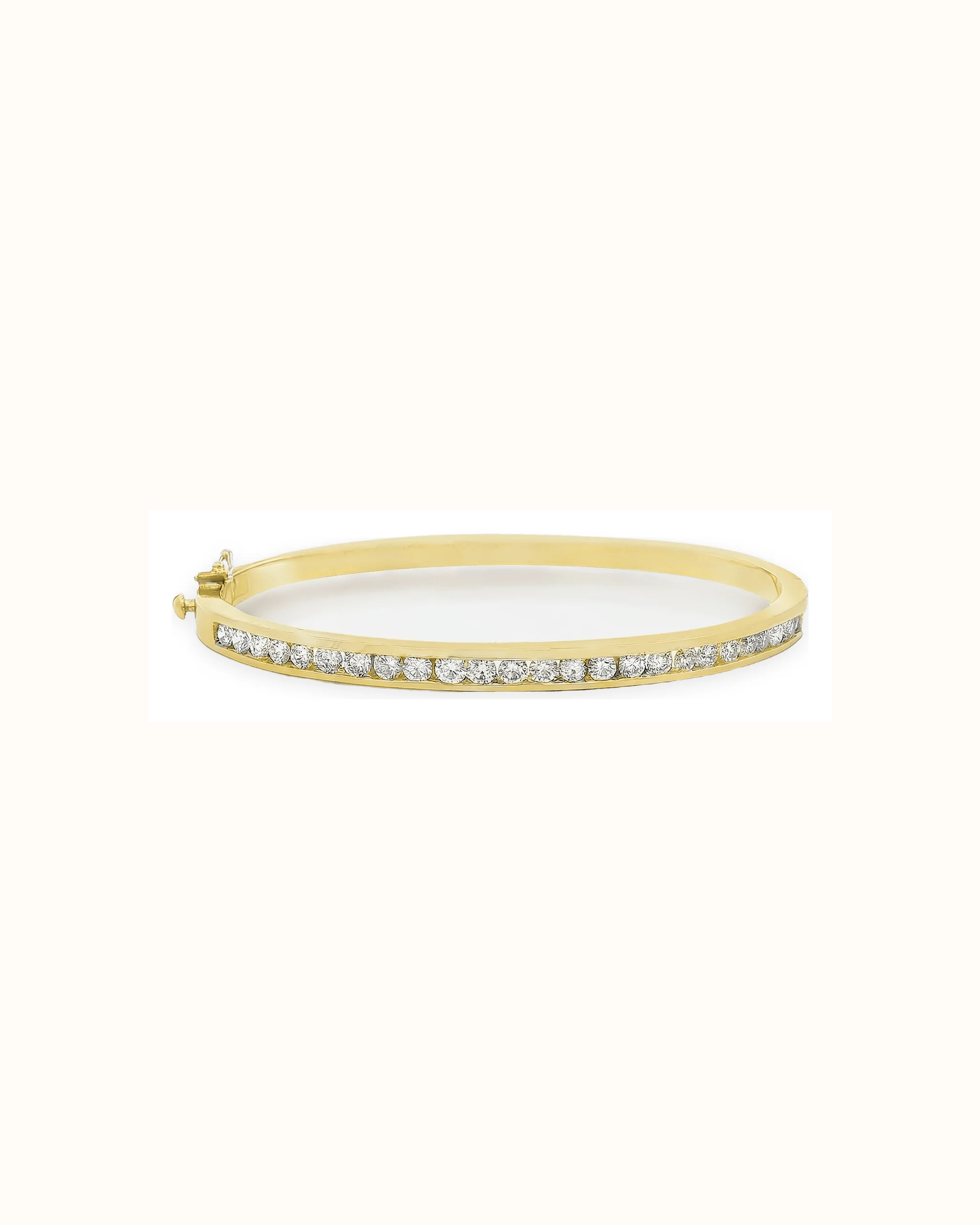 Classic 18K Gold 3.4MM Bangle Bracelet