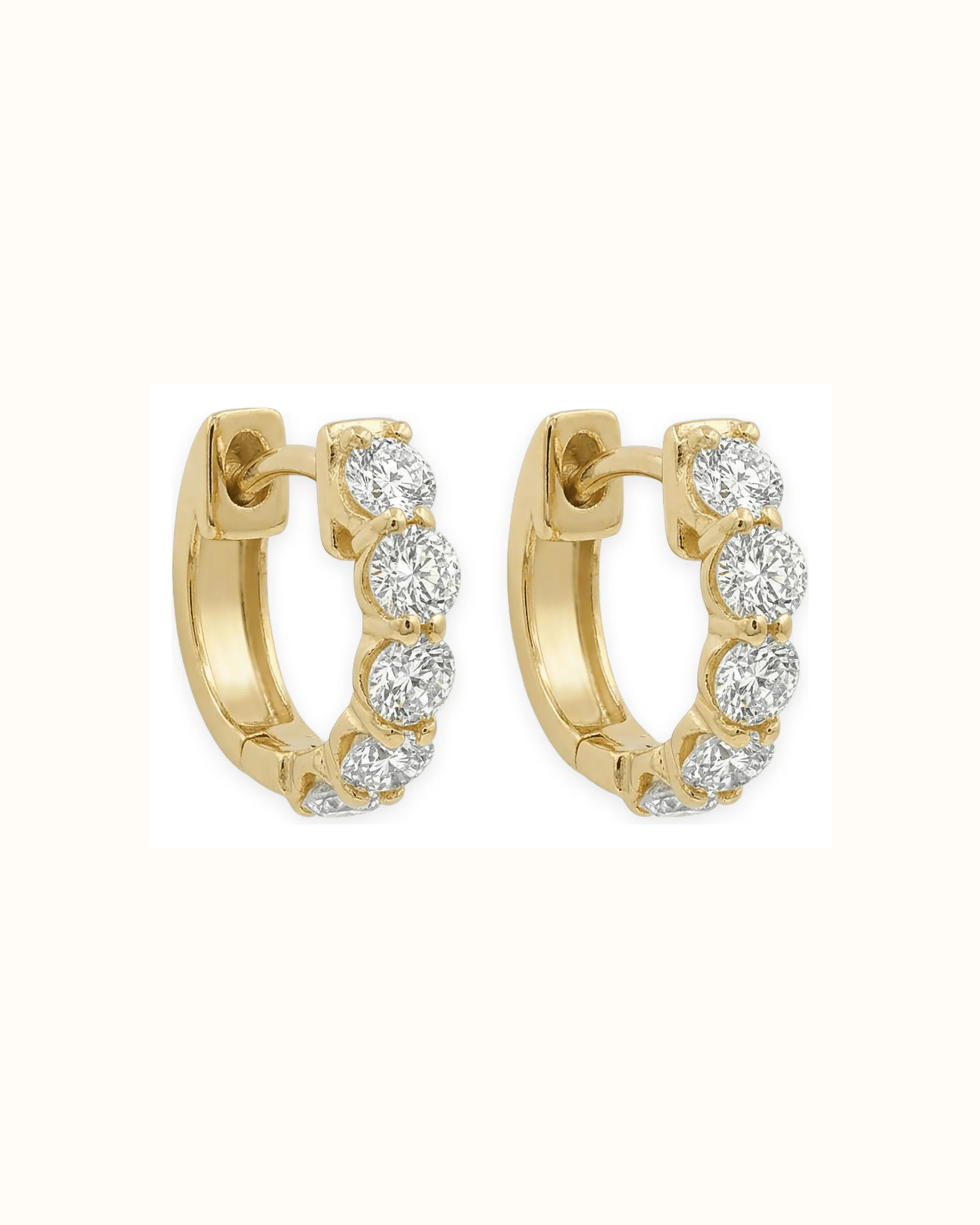 Lab-Grown Diamond 18K Gold Earrings