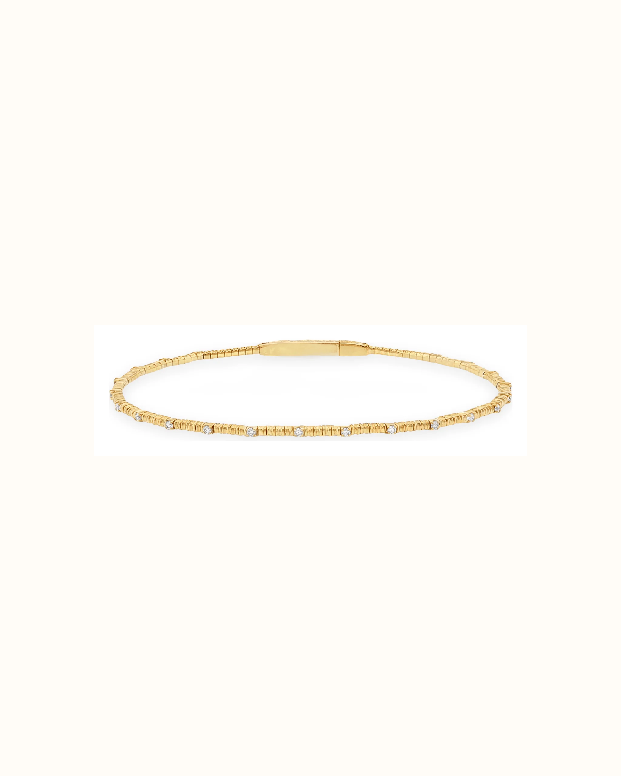 Lab-Grown Diamond Accent Bracelet in 18K Gold