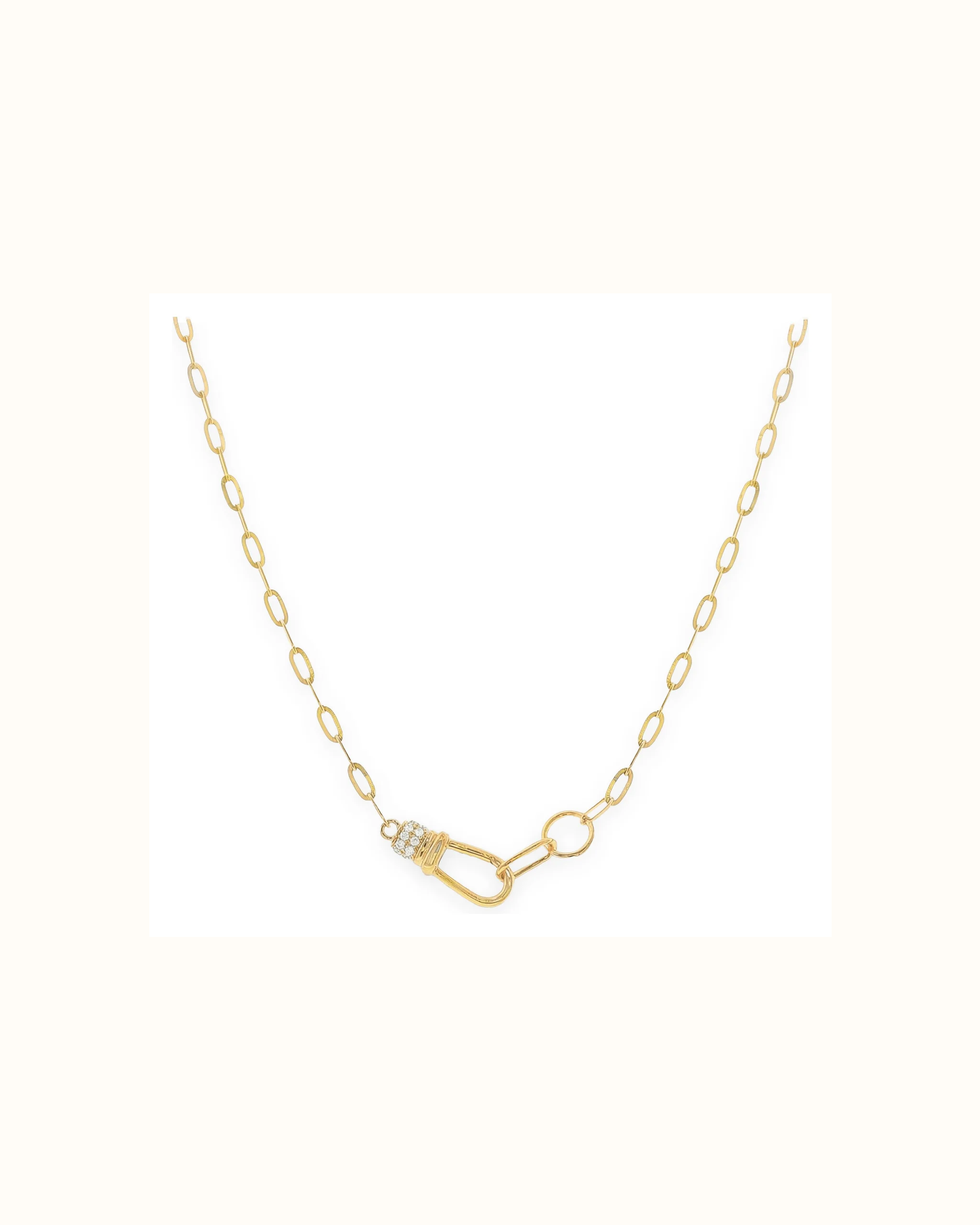 Graduated Lab-Grown Diamond Vintage Necklace in 18K Gold