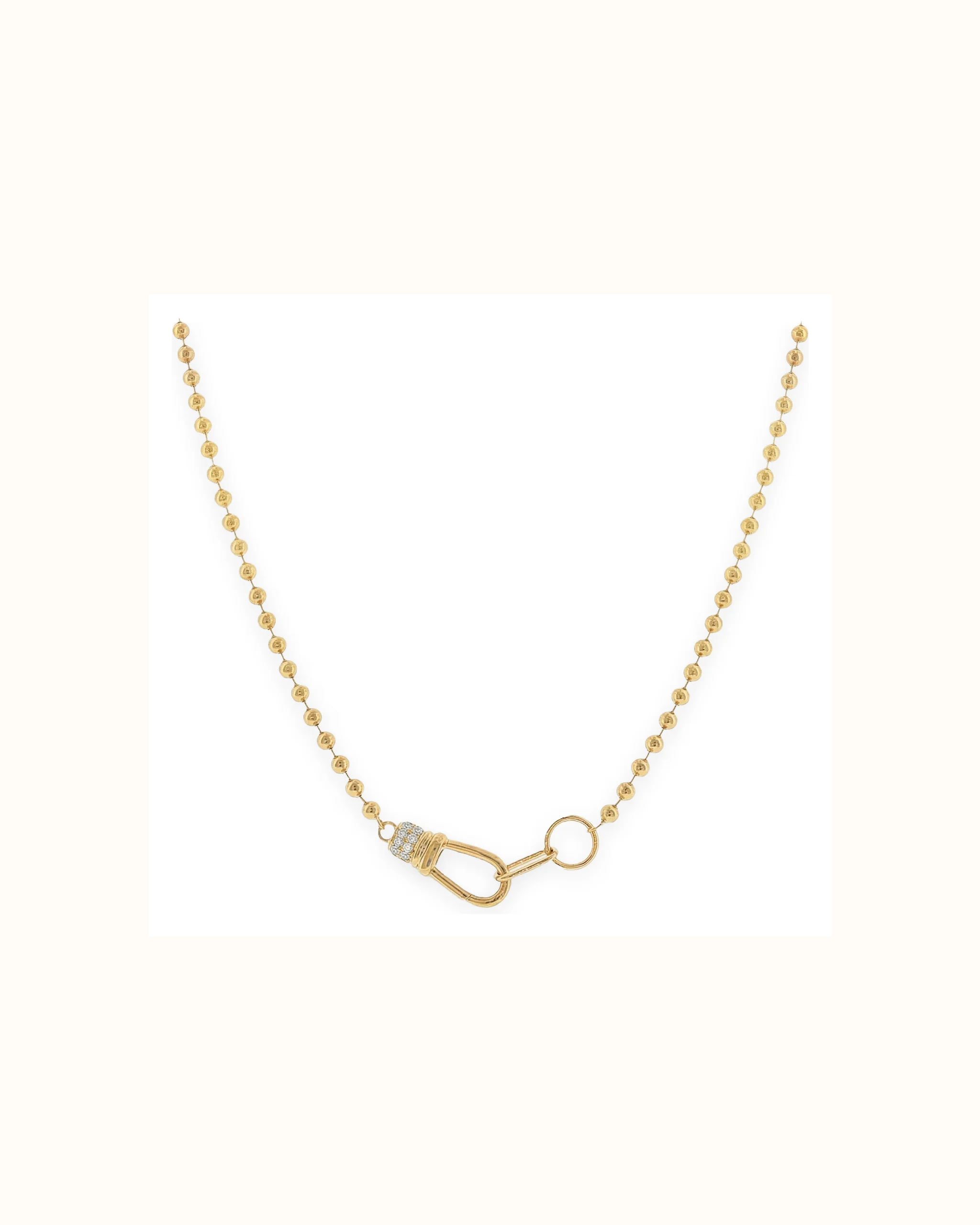 Graduated Lab-Grown Diamond Vintage Necklace in 18K Gold
