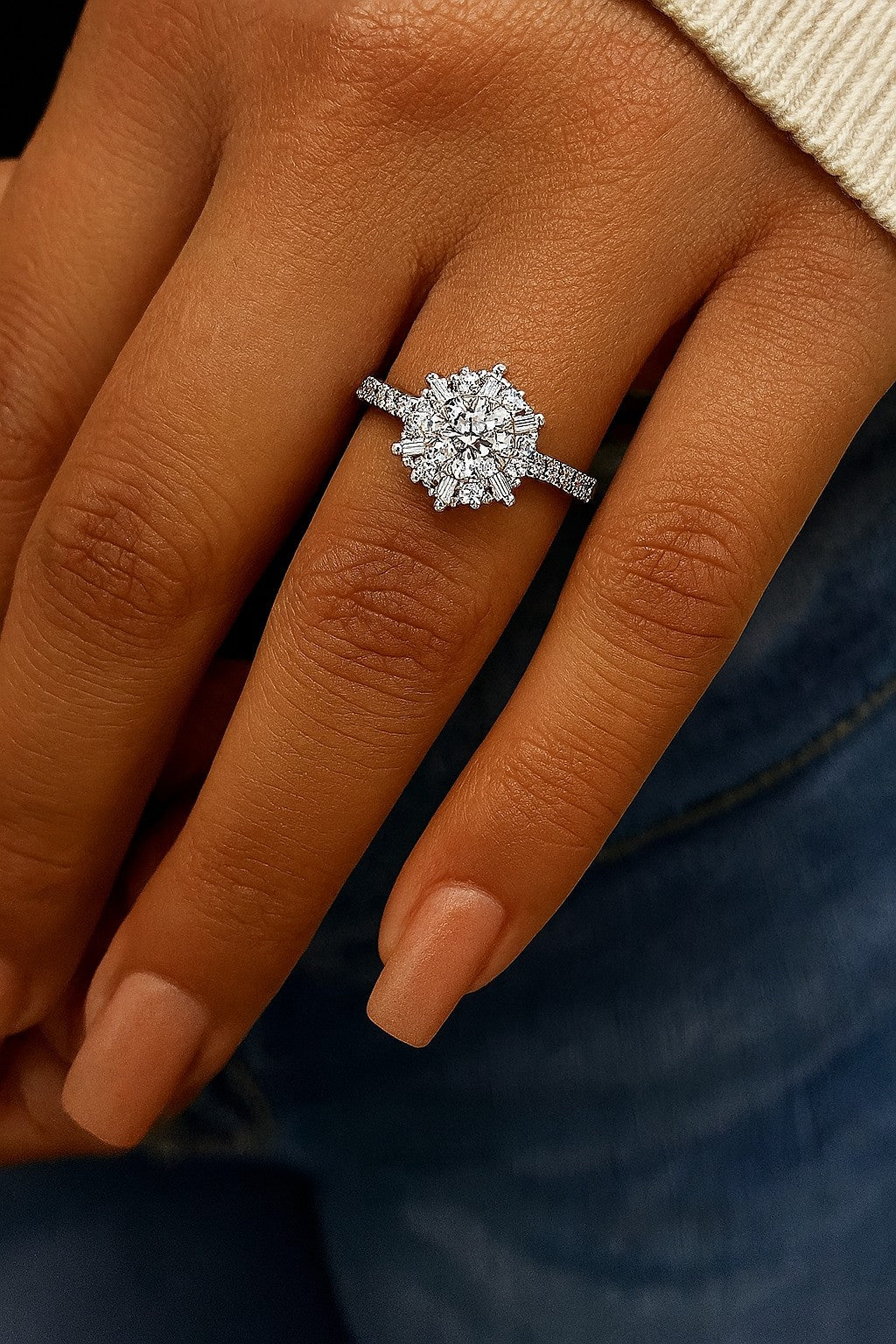 Heirloom Collection - Diamond Halo Ring